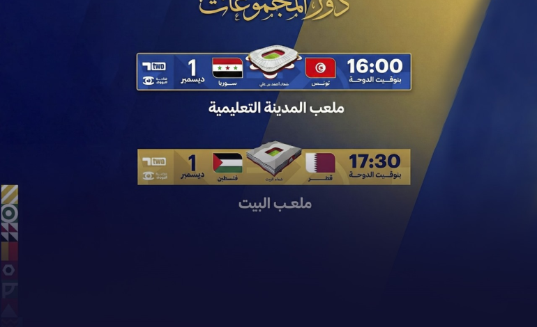 انطلاق مباريات كاس العرب