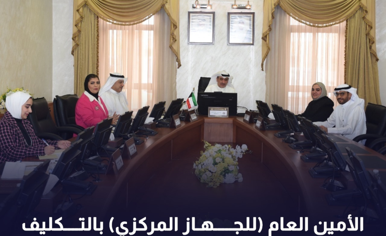 الأمين العام للجهاز المركزي) بالتكليف يستقبل وفدا من مؤسسة الموانئ الكويتية